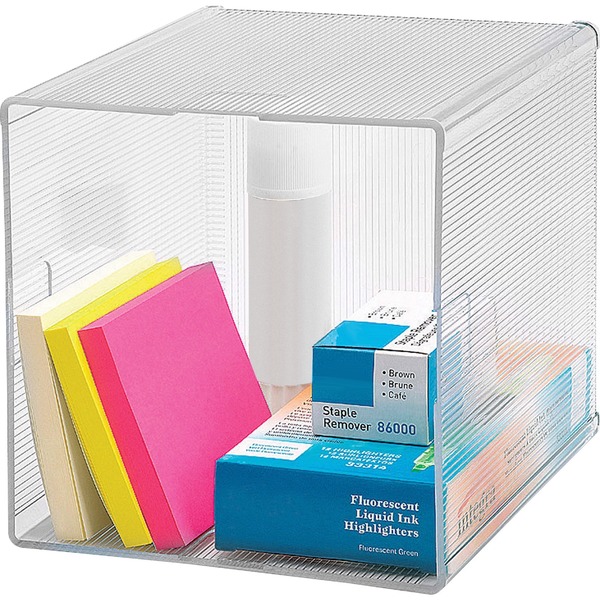 Business Source Clear Cube Storage Cube Organizer 82980